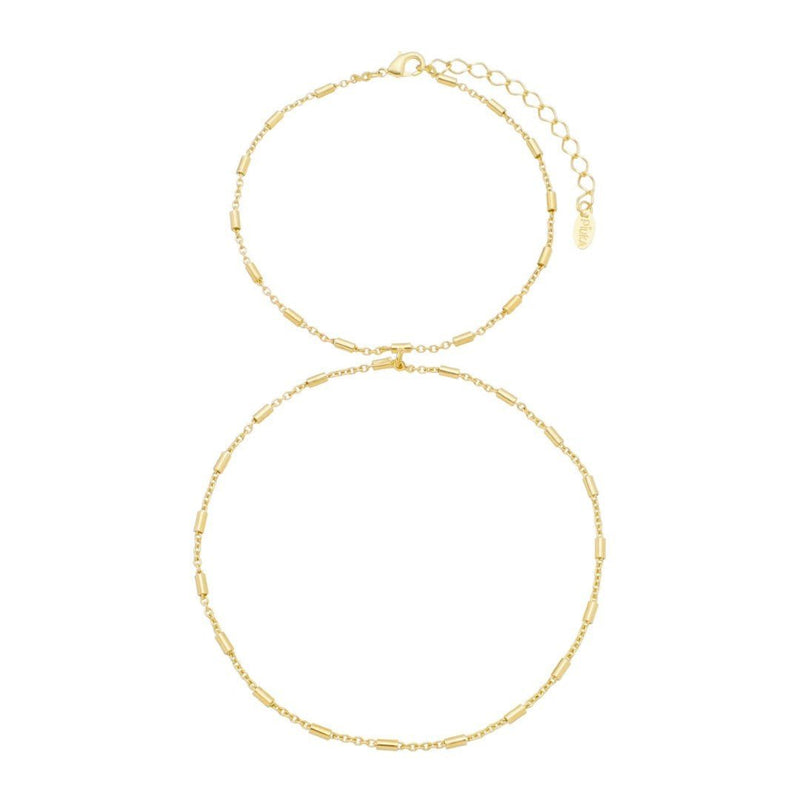 Pulseira de Mão Maya Palitos Folheada a Ouro 18k - Piuka