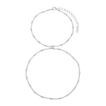 Pulseira de Mão Maya Palitos Folheada em Ródio Branco - Piuka