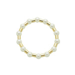 Pulseira de Pérolas Leonor Tubos Metal Folheado a Ouro 18k - Piuka