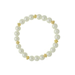 Pulseira de Pérolas Victória Metal Folheada a Ouro 18k - Piuka