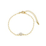 Pulseira Elos Fabi Pérola Folheada a Ouro 18k - Piuka