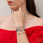 Pulseira Feminina Ana Beatriz Pedras Naturais Coloridas - Piuka