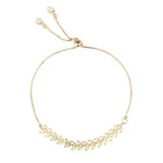 Pulseira Folheada a Ouro 18k Ajustável Folhinhas Kylie - Piuka