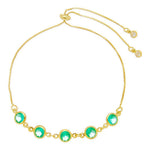 Pulseira Folheada a Ouro 18k Ajustável Zircônias Turmalina Betina - Piuka
