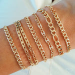Pulseira Folheada a Ouro 18k Duas Voltas Elos Vic - Piuka