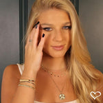 Pulseira Folheada a Ouro 18k Malha Metal Fina Fernanda - Piuka