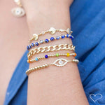 Pulseira Folheada a Ouro 18k Raiza Elos Grumet - Piuka