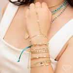 Pulseira Folheada a Ouro 18k Raiza Elos Grumet - Piuka