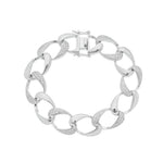 Pulseira Izza Elos Folheada em Ródio Branco Piuka - Piuka