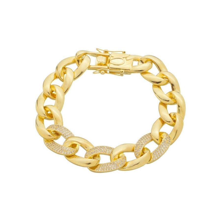 Pulseira Kim Elos Zircônias Folheado a Ouro 18k - Piuka