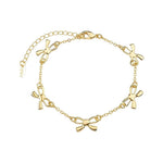 Pulseira Lara Lacinhos Folheada a Ouro 18k - Piuka