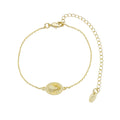 Pulseira Mini Medalha Nossa Senhora Aparecida Folheado a Ouro 18k - Piuka