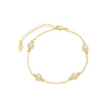 Pulseira Pérolas Cíntia Folheado a Ouro 18k - Piuka
