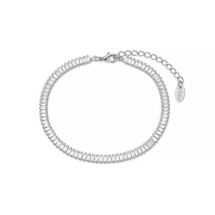 Pulseira Riviera Zircônia Rute em Ródio Branco