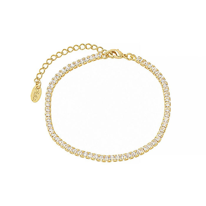 Pulseira Riviera Zircônias Liz Folheada a Ouro 18k