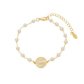 Pulseira São Bento Pérolas Folheado a Ouro 18k - Piuka