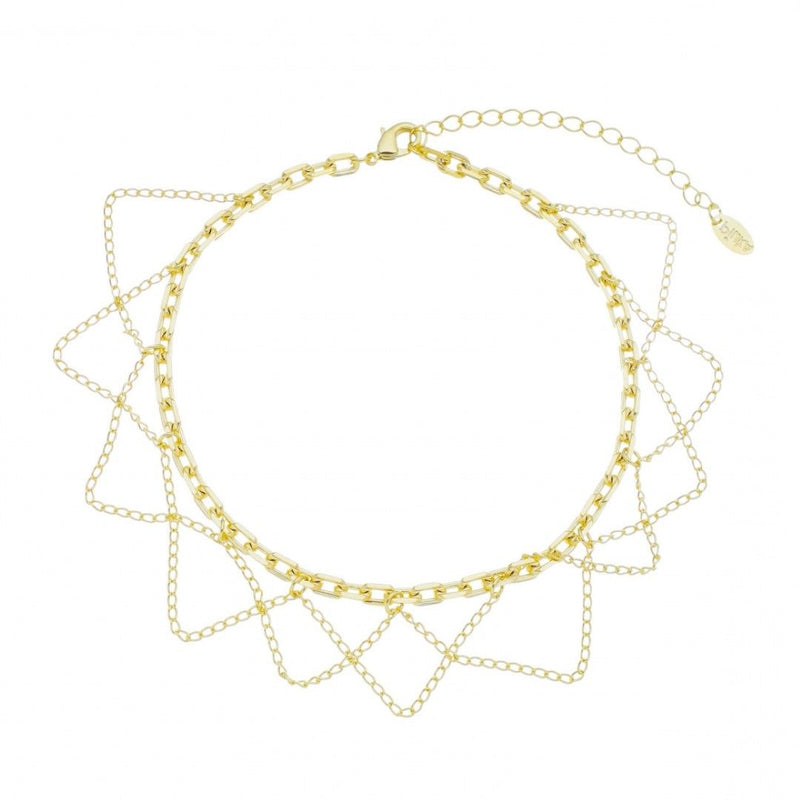 Tornozeleira Jade Elos Folheada a Ouro 18k - Piuka