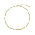 Tornozeleira Piuka Mari Zircônias Cristal Folheada a Ouro 18k - Piuka