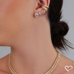 Trio de Brincos Ana Paula Ponto de Luz Zircônia Folheado a Ouro 18k - Piuka